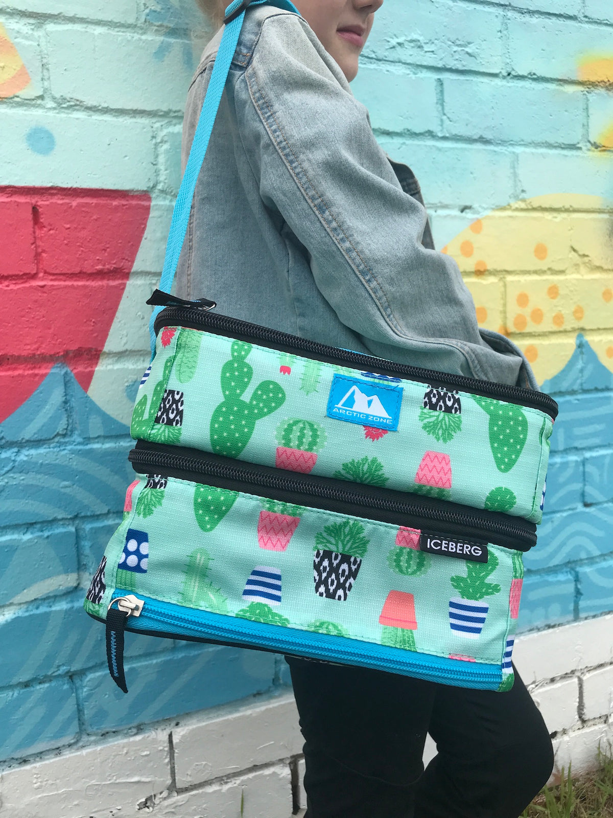 Arctic Zone Dual Lunch Bag - Cactus