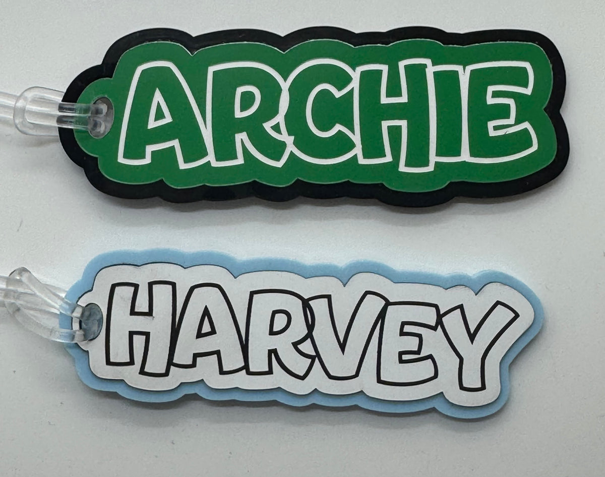 Large Personalised Laser Cut Bag Tag