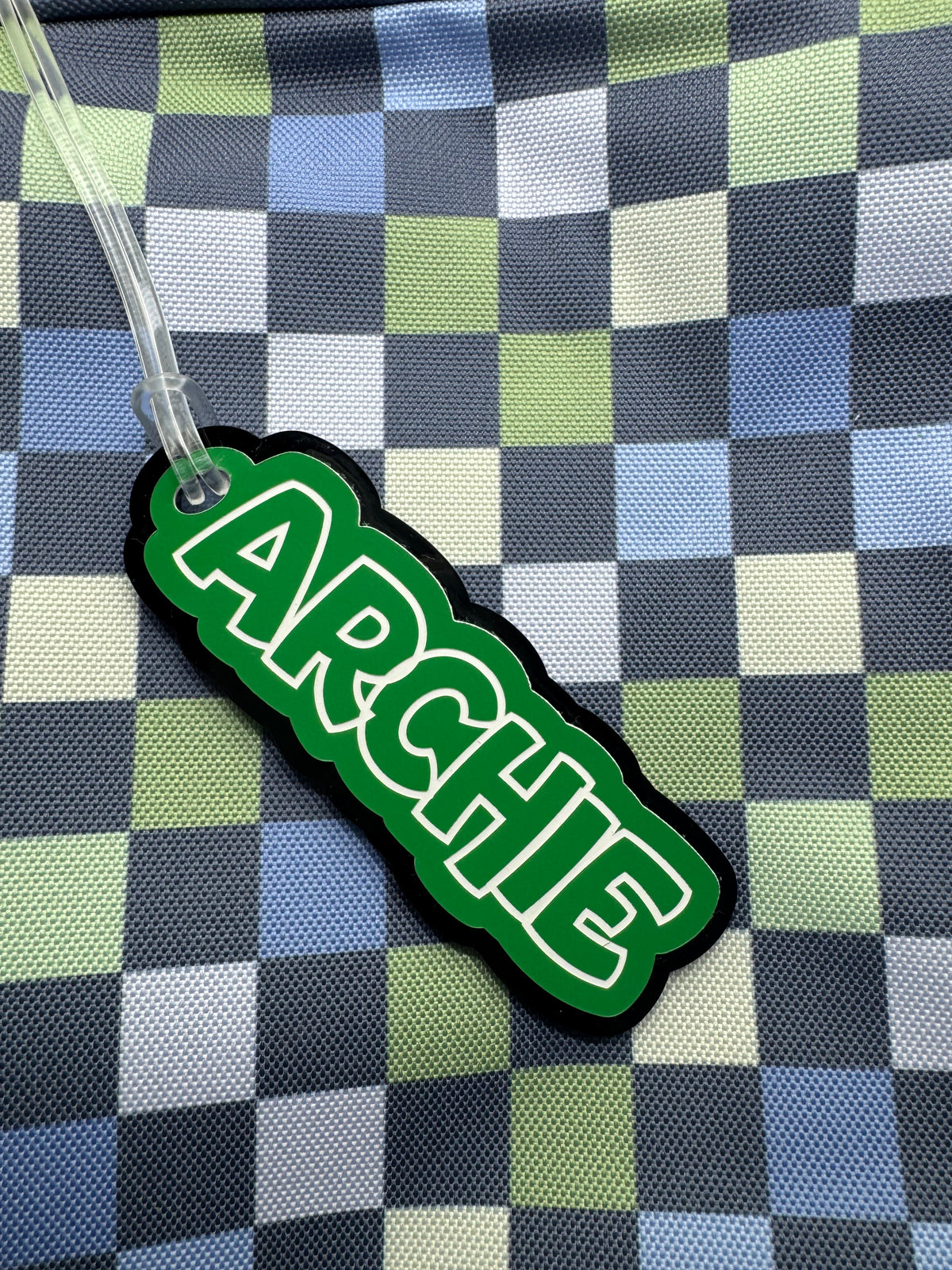 Large Personalised Laser Cut Bag Tag