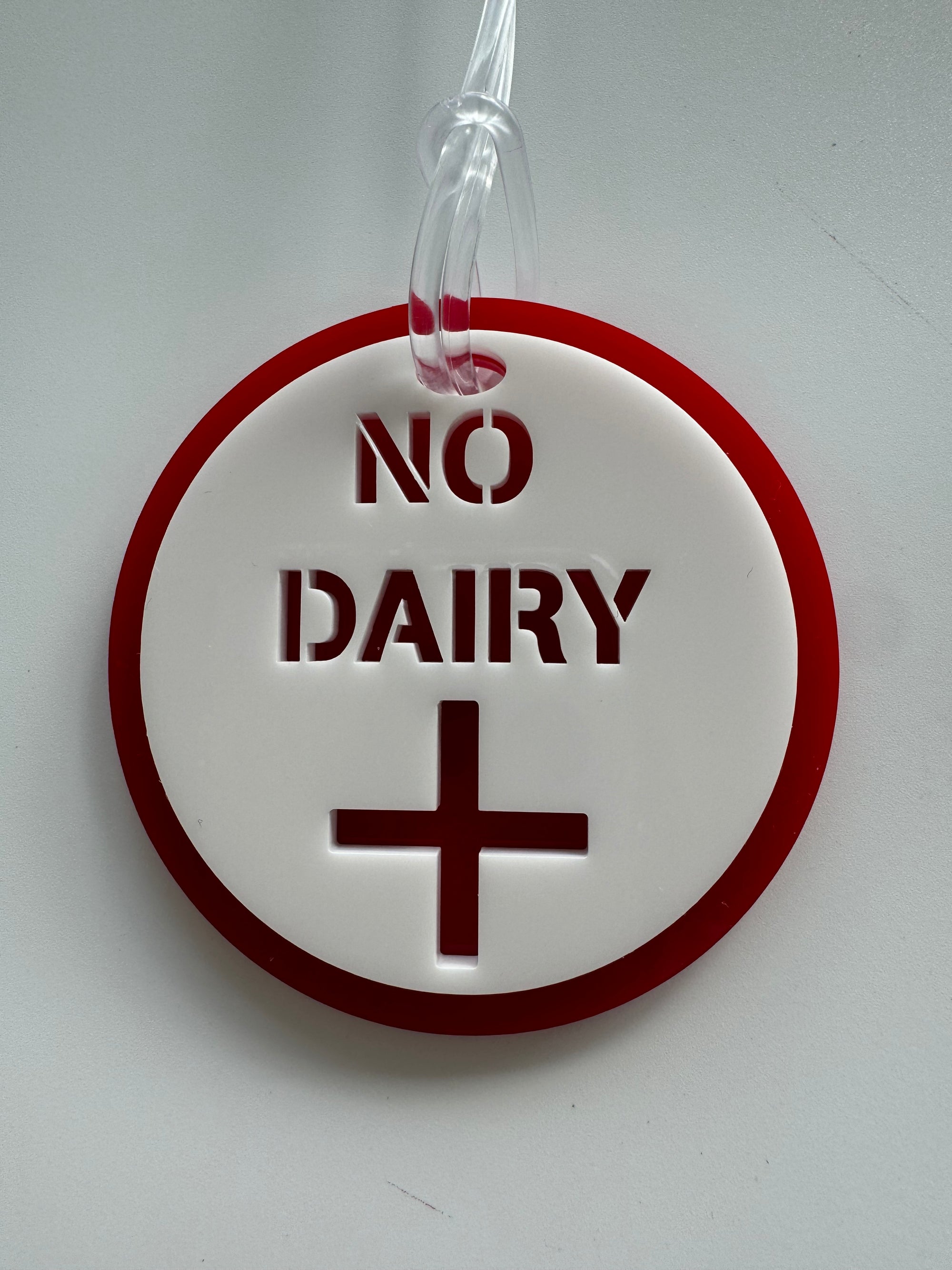 No Dairy Allergy Tag