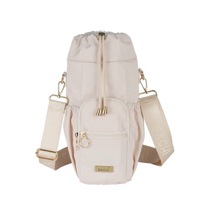 SACHI CROSSBODY INSULATED BOTTLE BAG  - ALABASTER