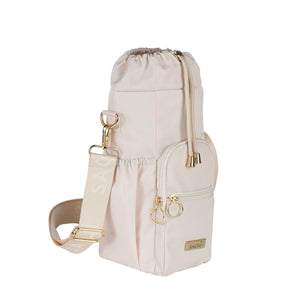 SACHI CROSSBODY INSULATED BOTTLE BAG  - ALABASTER