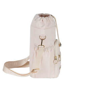 SACHI CROSSBODY INSULATED BOTTLE BAG  - ALABASTER