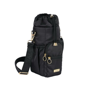 SACHI CROSSBODY INSULATED BOTTLE BAG  - Black