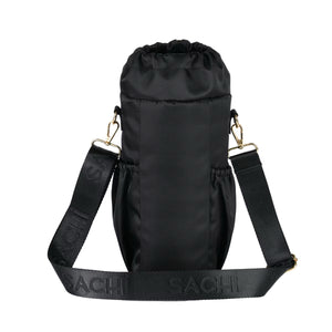 SACHI CROSSBODY INSULATED BOTTLE BAG  - Black