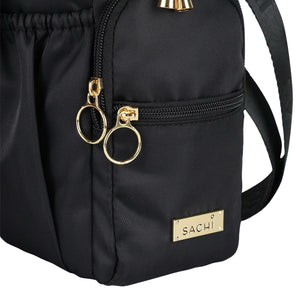 SACHI CROSSBODY INSULATED BOTTLE BAG  - Black