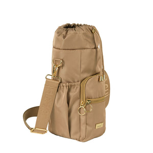 SACHI CROSSBODY INSULATED BOTTLE BAG  - Latte