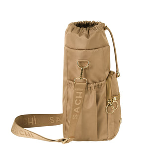 SACHI CROSSBODY INSULATED BOTTLE BAG  - Latte