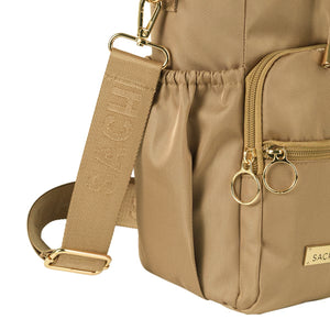 SACHI CROSSBODY INSULATED BOTTLE BAG  - Latte