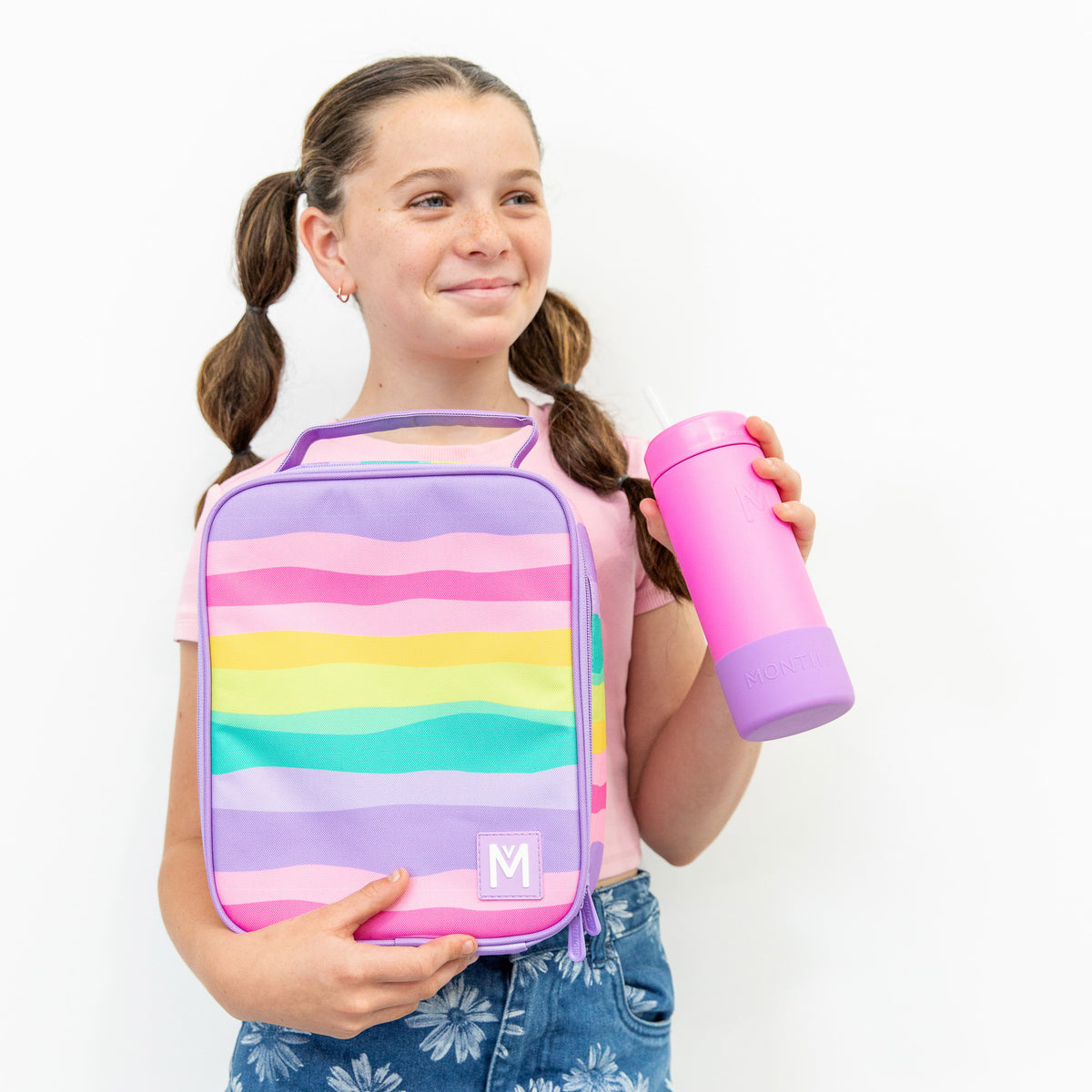 MontiiCo Large Insulated Lunch Bag - Sorbet Sunset