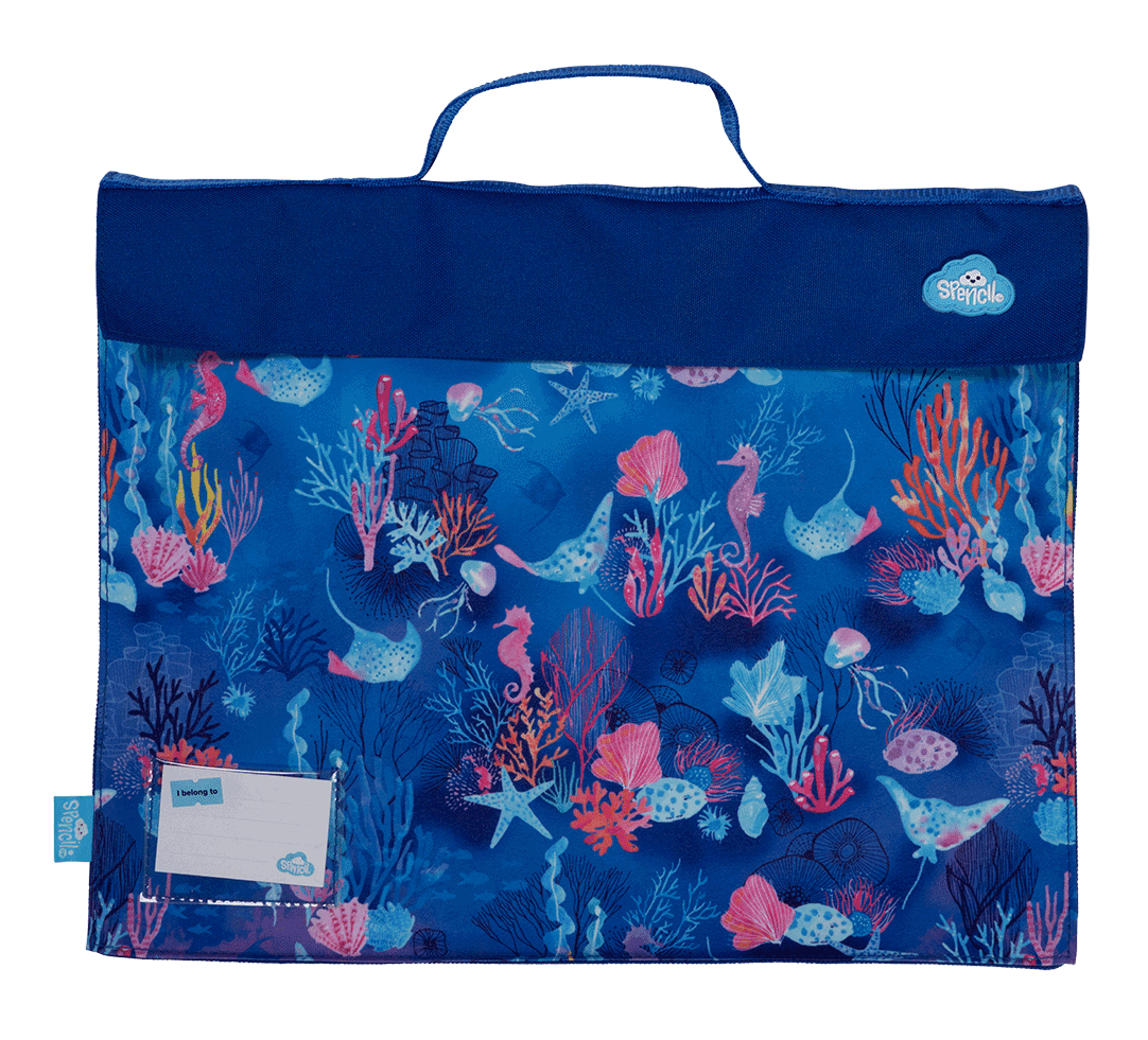 Library Bag - Coral Garden