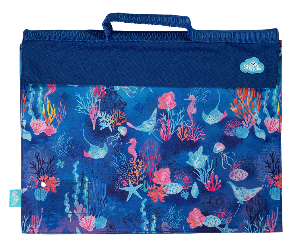Library Bag - Coral Garden