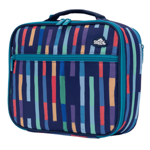 Spencil Big Cooler Lunch Bag + Chill Pack - Bright Stripes