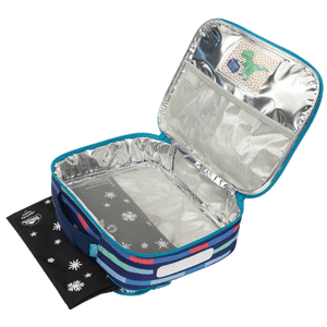 Spencil Big Cooler Lunch Bag + Chill Pack - Bright Stripes