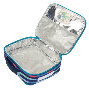 Spencil Big Cooler Lunch Bag + Chill Pack - Bright Stripes