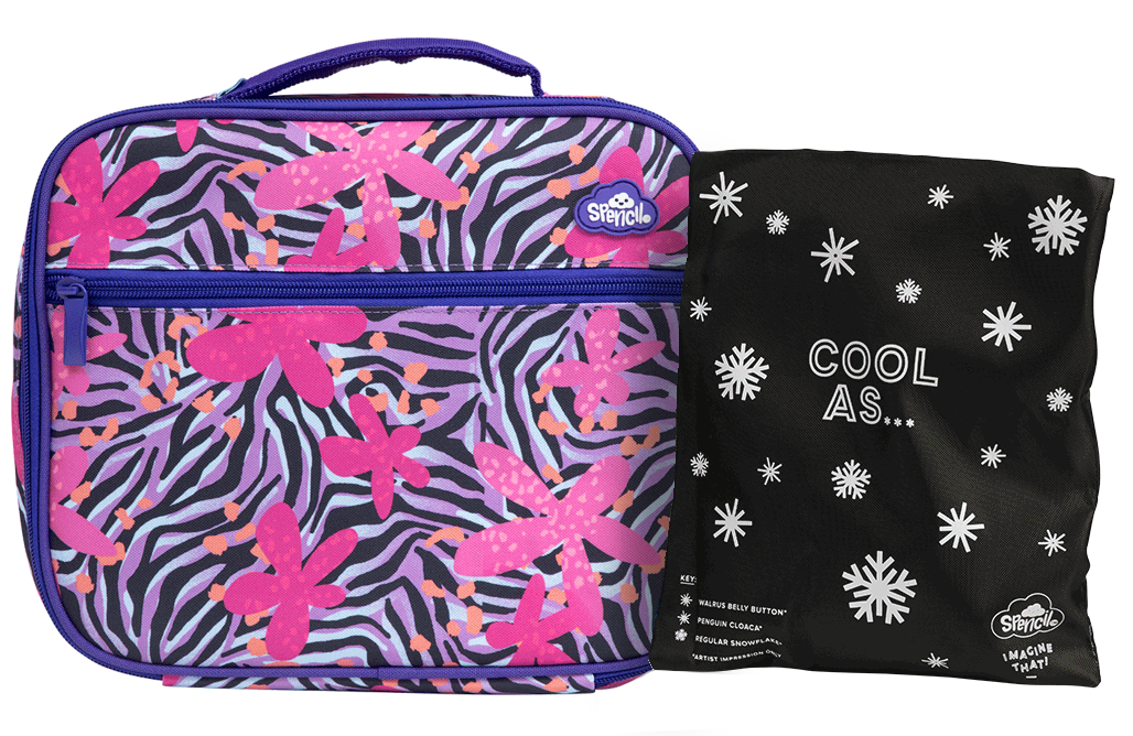 Spencil Big Cooler Lunch Bag + Chill Pack -  Born To Be Wild