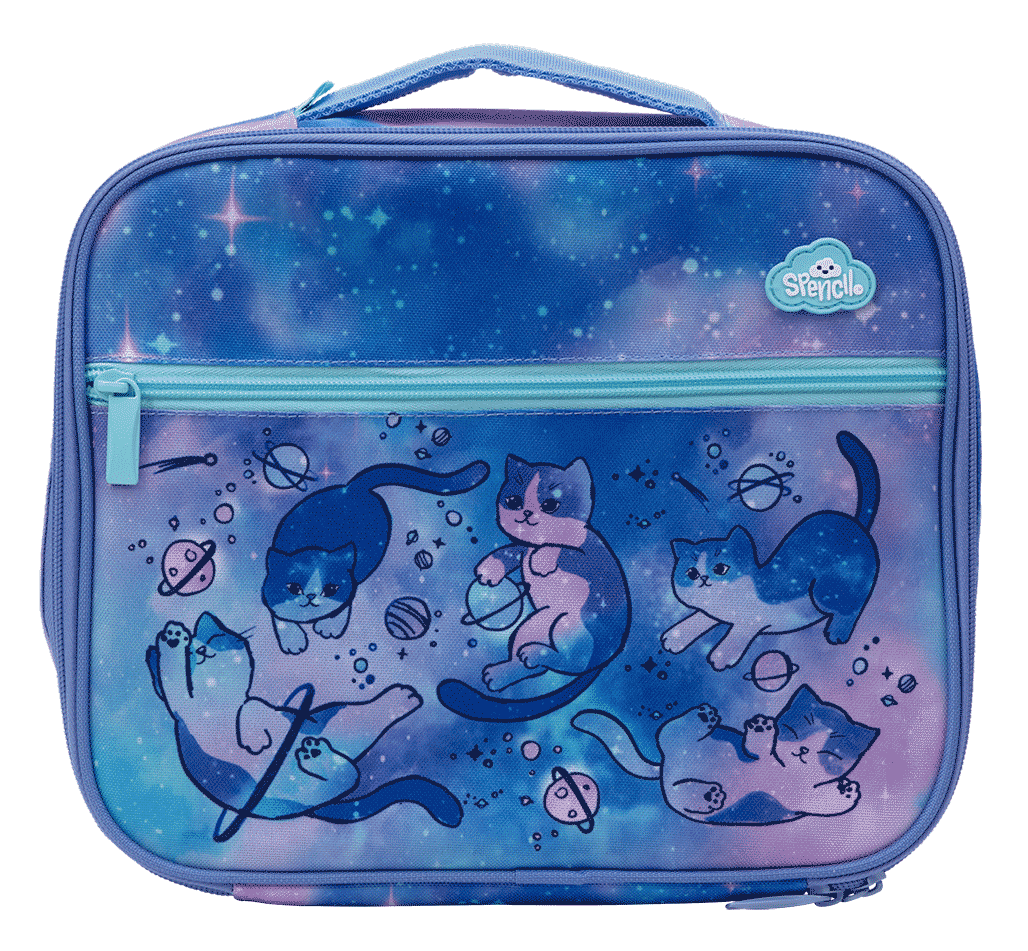 Spencil Big Cooler Lunch Bag + Chill Pack -  Cat-a-cosmic