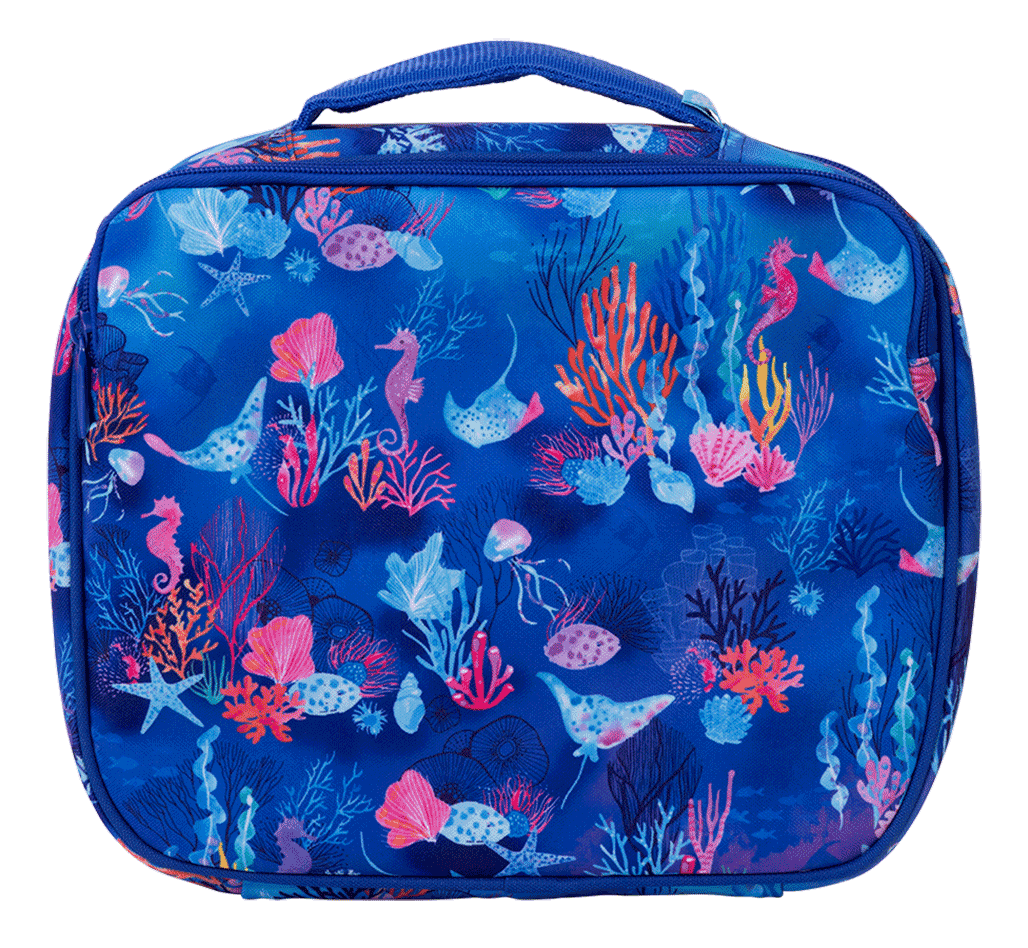 Spencil Big Cooler Lunch Bag + Chill Pack - CORAL GARDEN