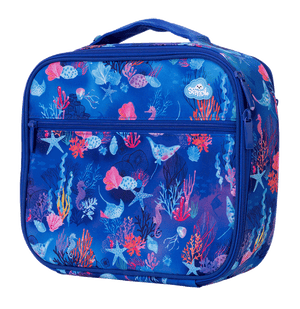 Spencil Big Cooler Lunch Bag + Chill Pack - CORAL GARDEN