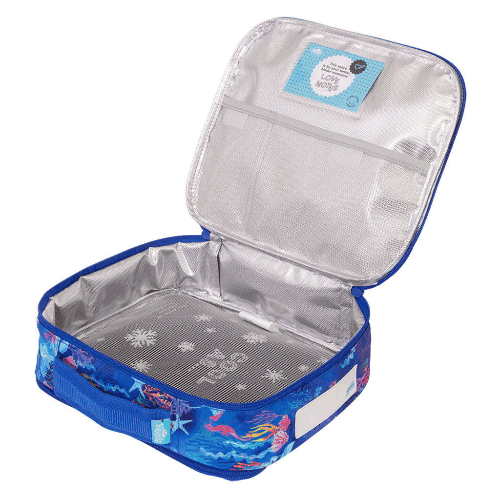 Spencil Big Cooler Lunch Bag + Chill Pack - CORAL GARDEN