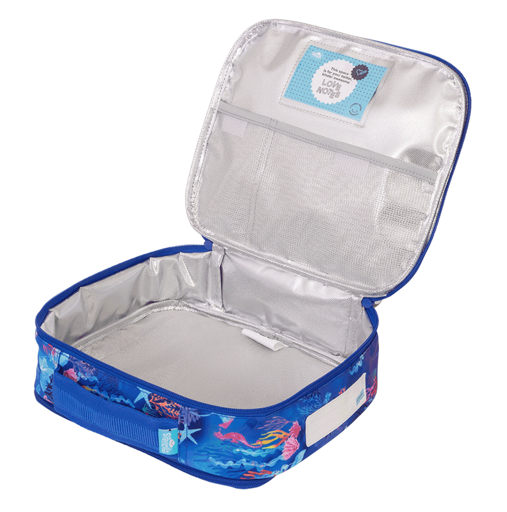 Spencil Big Cooler Lunch Bag + Chill Pack - CORAL GARDEN