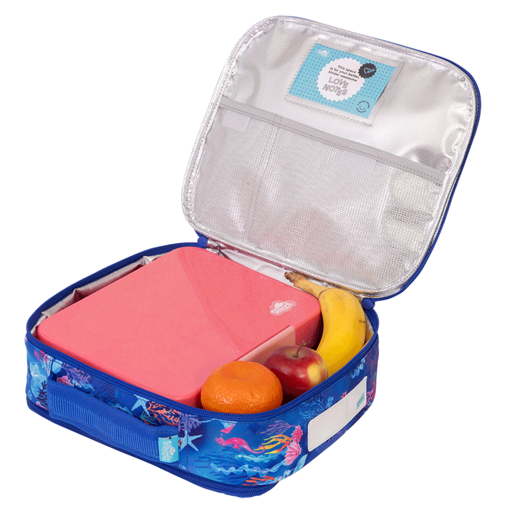 Spencil Big Cooler Lunch Bag + Chill Pack - CORAL GARDEN