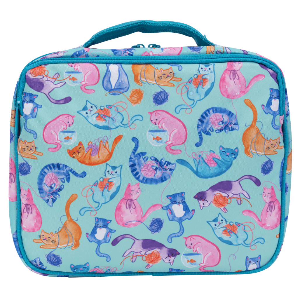 Spencil Big Cooler Lunch Bag + Chill Pack - CRAZY CATS