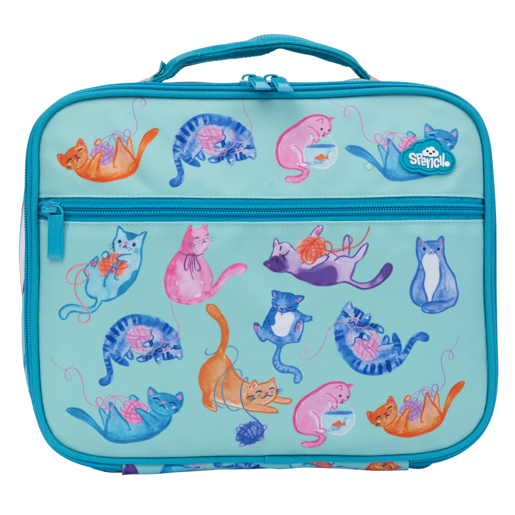 Spencil Big Cooler Lunch Bag + Chill Pack - CRAZY CATS