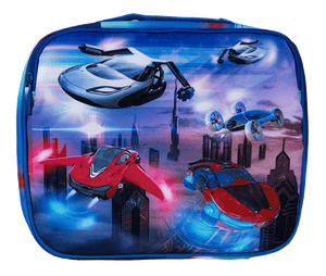 Spencil Big Cooler Lunch Bag + Chill Pack - Flying Cars