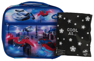 Spencil Big Cooler Lunch Bag + Chill Pack - Flying Cars