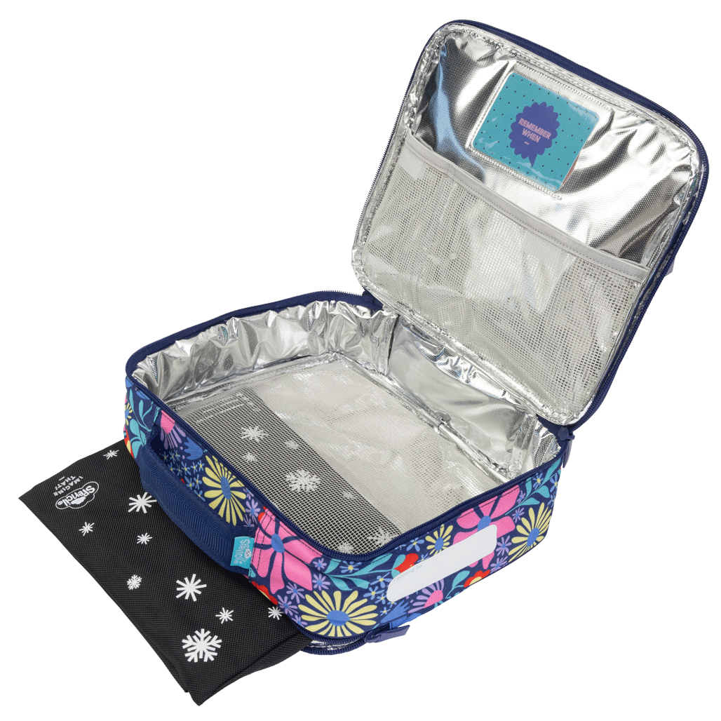 Spencil Big Cooler Lunch Bag + Chill Pack - FLOWER FUN