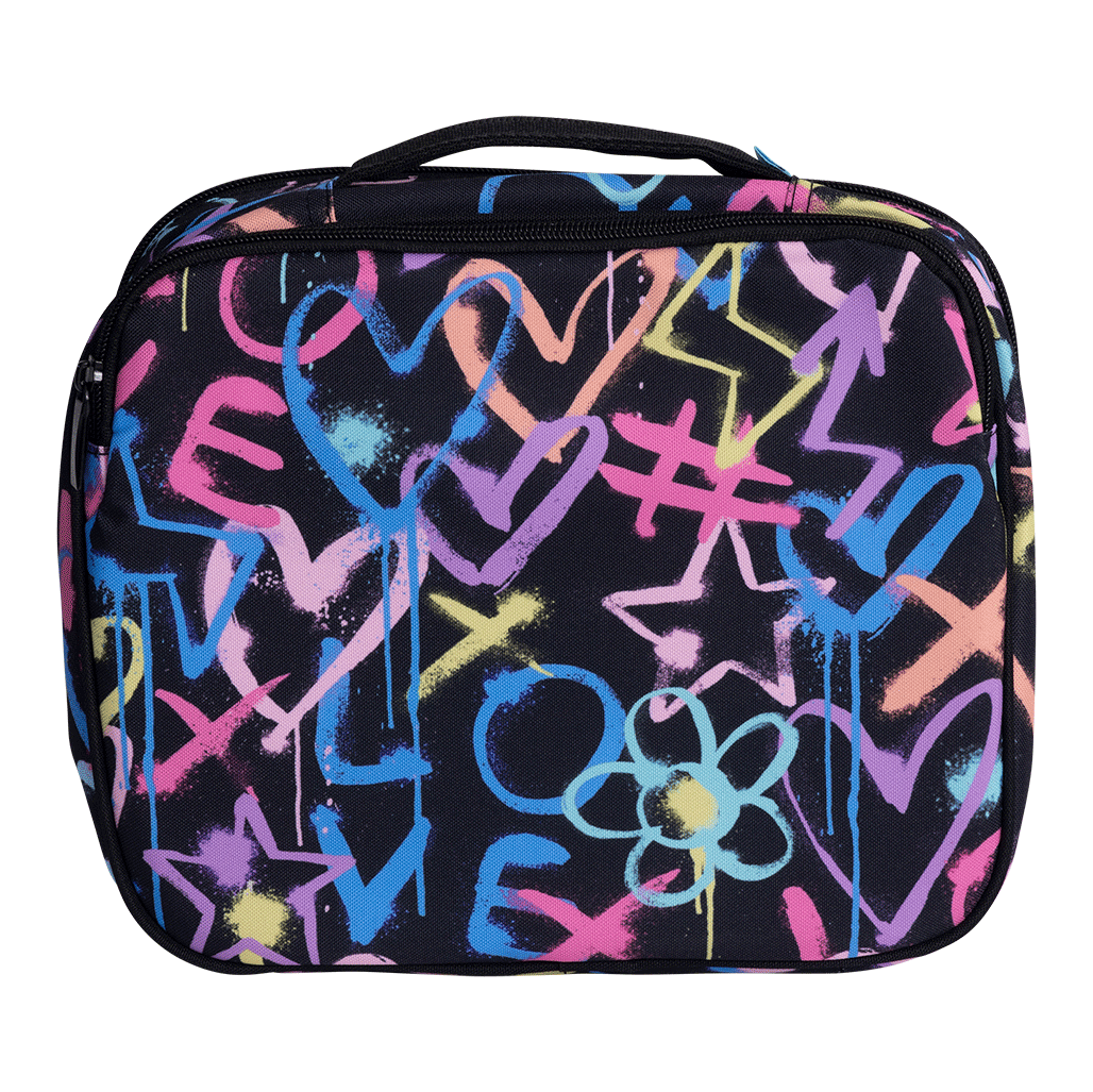 Spencil Big Cooler Lunch Bag + Chill Pack - HEARTS AND CROSSES