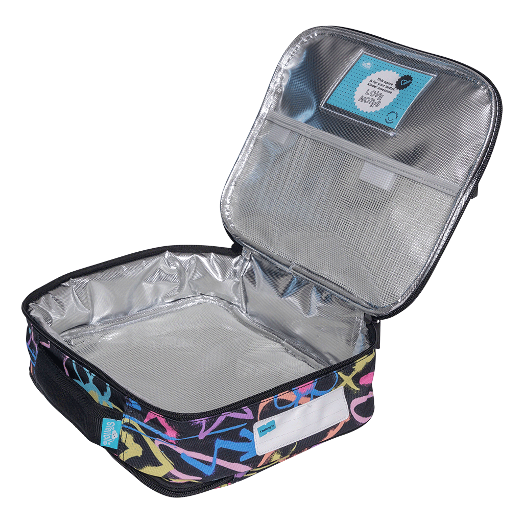 Spencil Big Cooler Lunch Bag + Chill Pack - HEARTS AND CROSSES