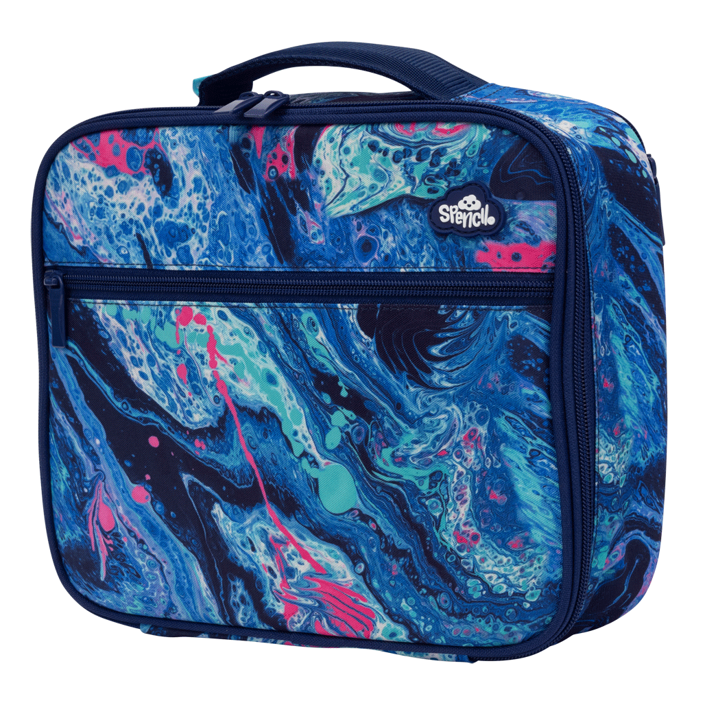 Spencil Big Cooler Lunch Bag + Chill Pack - Liquid Marble