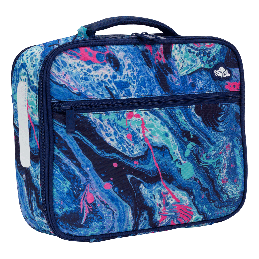 Spencil Big Cooler Lunch Bag + Chill Pack - Liquid Marble