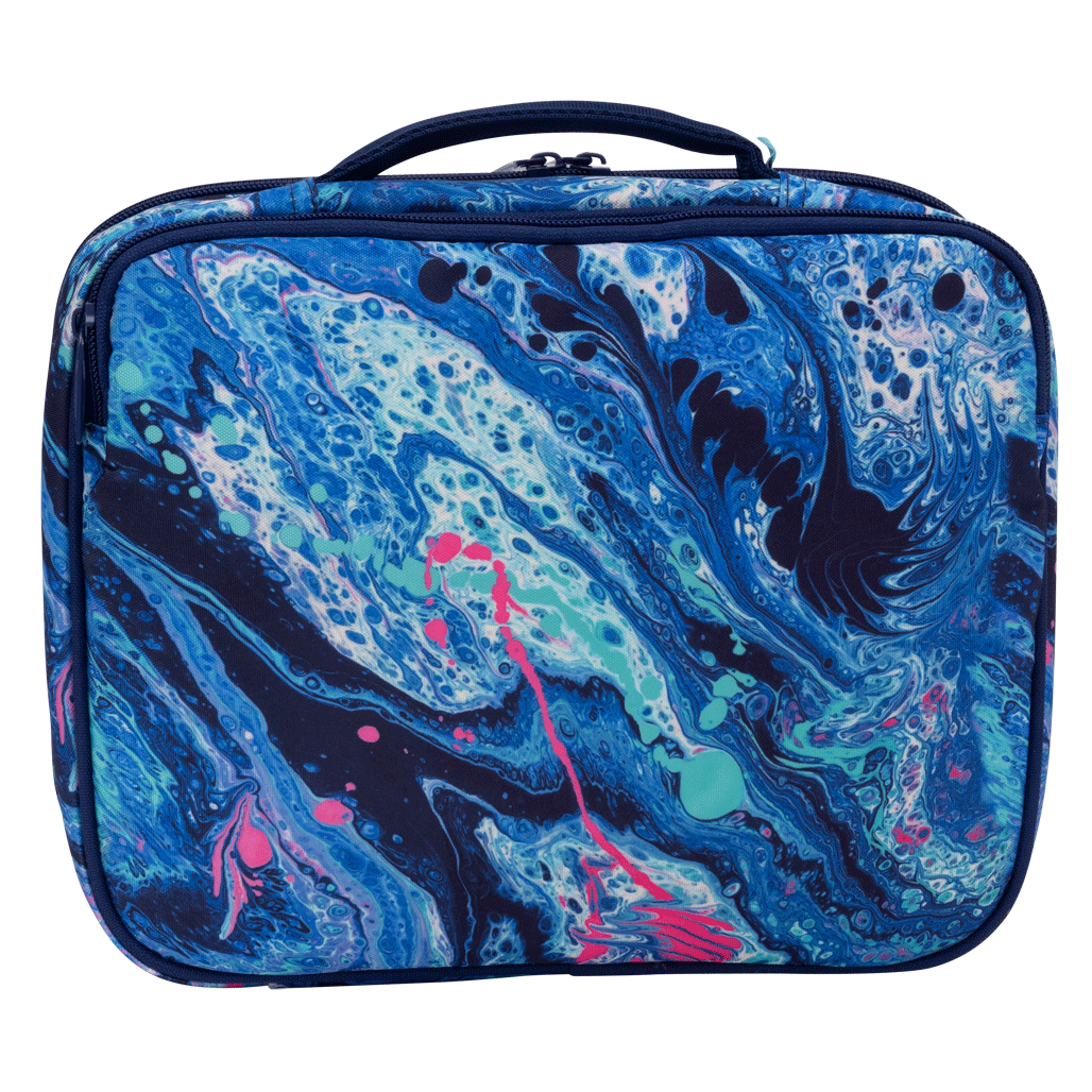 Spencil Big Cooler Lunch Bag + Chill Pack - Liquid Marble