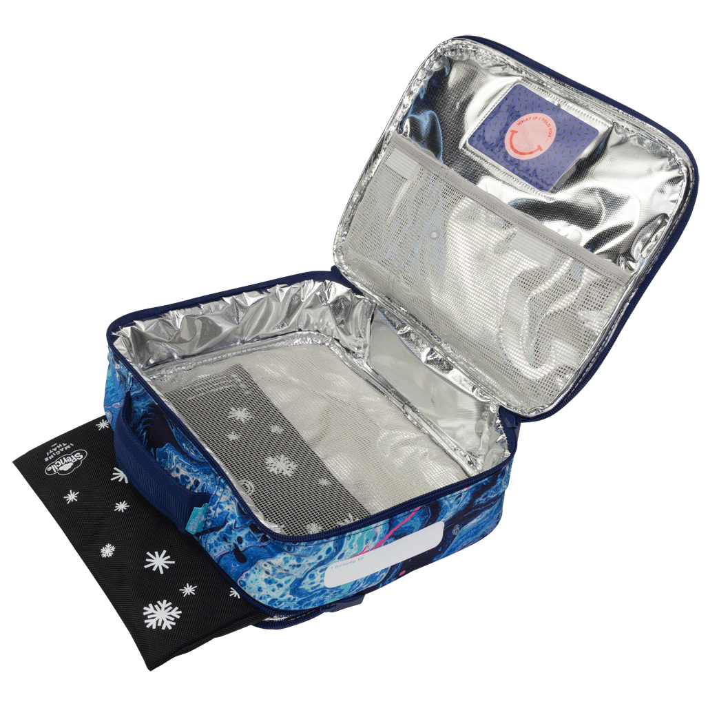 Spencil Big Cooler Lunch Bag + Chill Pack - Liquid Marble