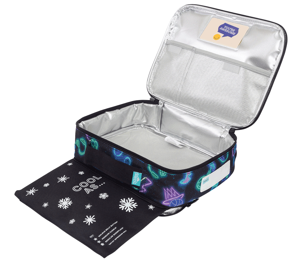 Spencil Big Cooler Lunch Bag + Chill Pack - NEON LIFE