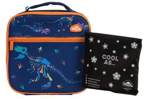 Spencil Little Cooler Lunch Bag + Chill Pack -DINO BONES