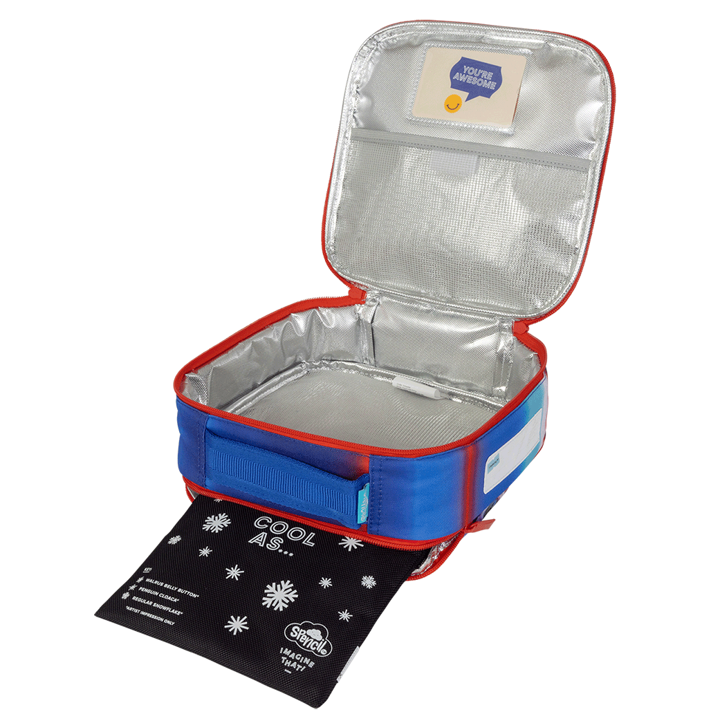 Spencil Little Cooler Lunch Bag + Chill Pack - FLYING CARS