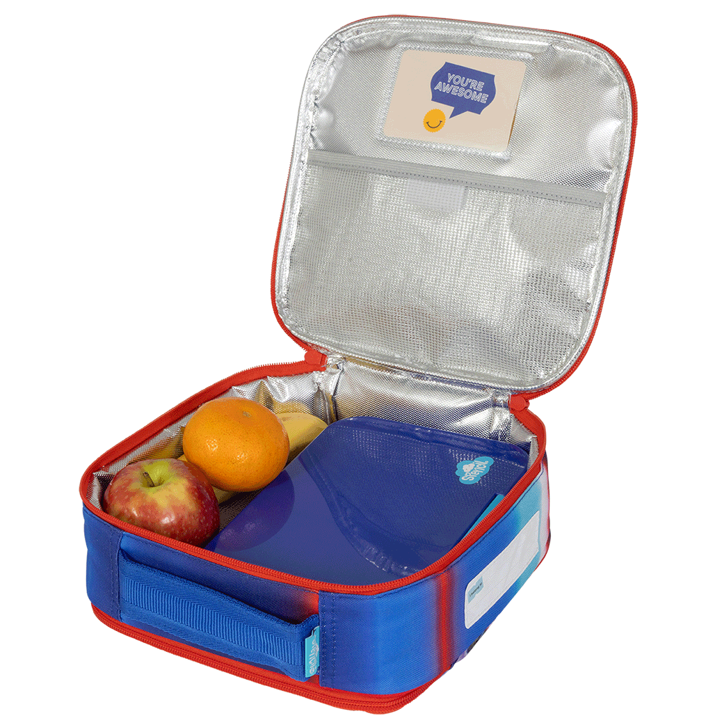Spencil Little Cooler Lunch Bag + Chill Pack - FLYING CARS