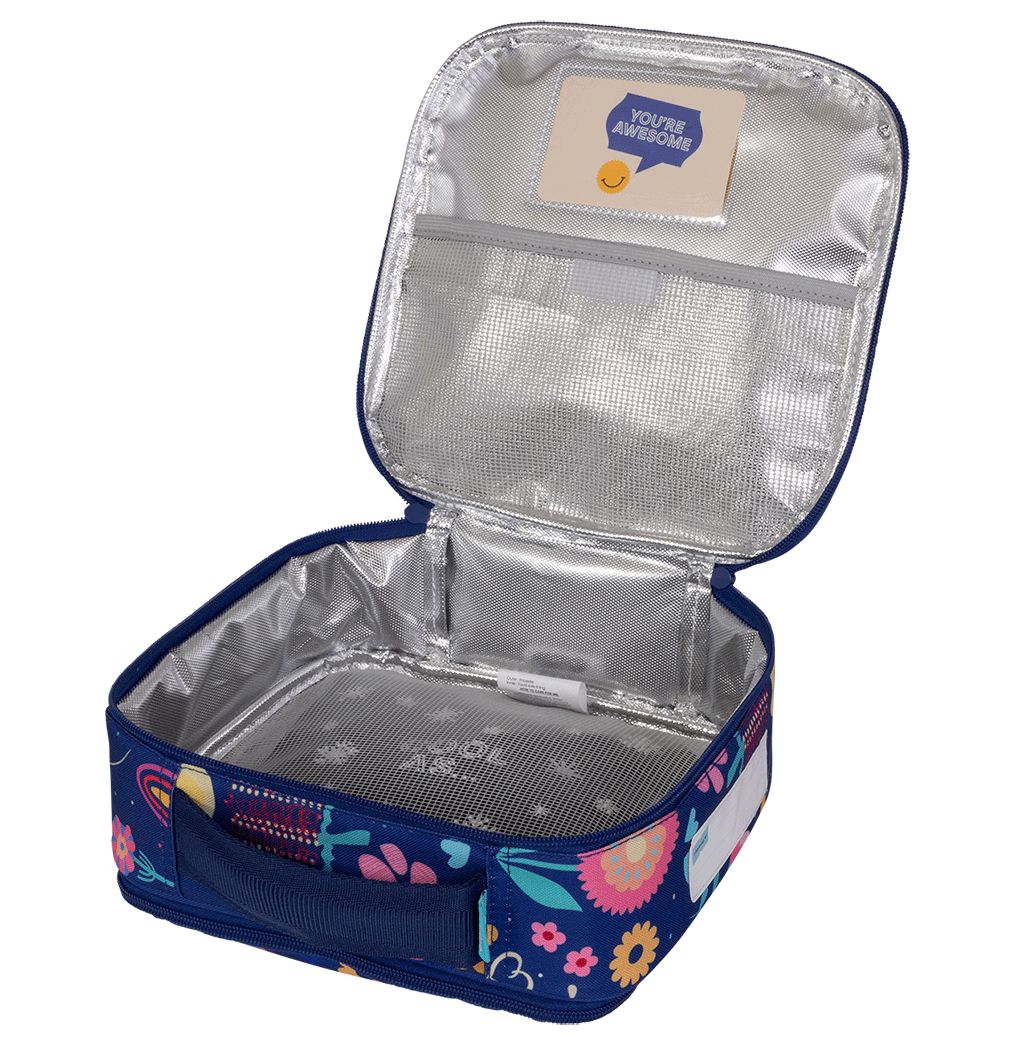 Spencil Little Cooler Lunch Bag + Chill pack FLOWER POWER