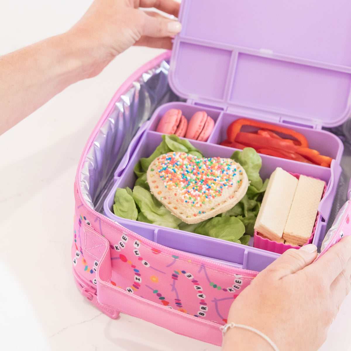 Lunch Punch Cut &amp; Crimp Sandwich Pocket - Hearts