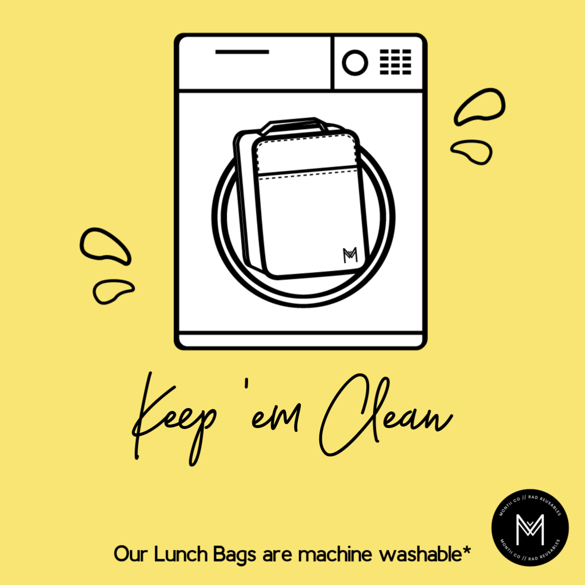 MontiiCo Large Insulated Lunch Bag - Endless Summer