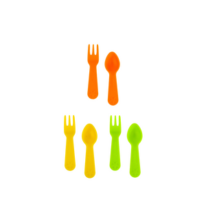 Lunch Punch Fork and Spoon Set - Bright