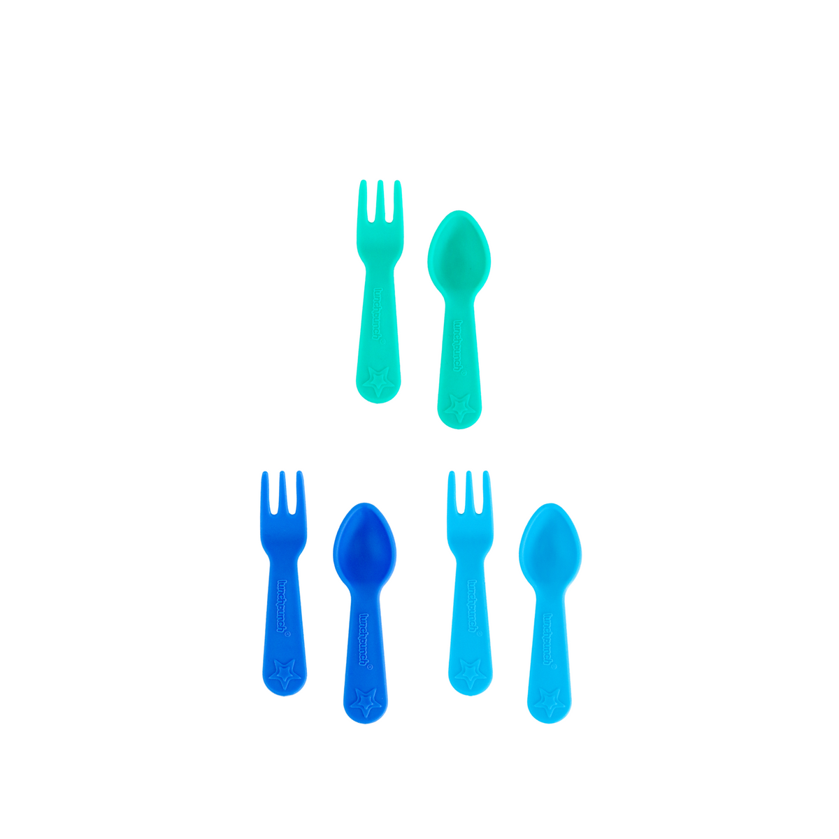 Lunch Punch Fork and Spoon Set - Bright