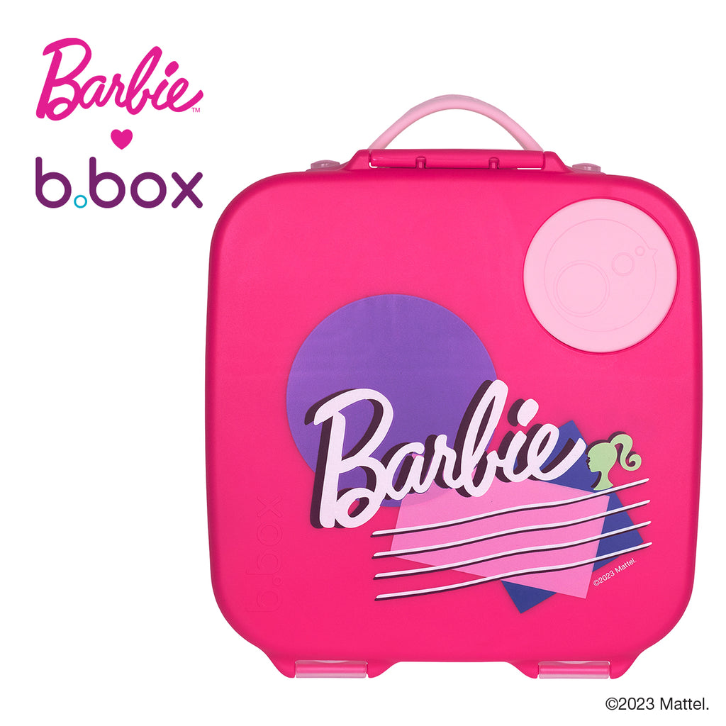 Vintage BARBIE FOR GIRLS MATTEL Plastic LUNCH BOX Thermos 1993 Pink No  Thermos