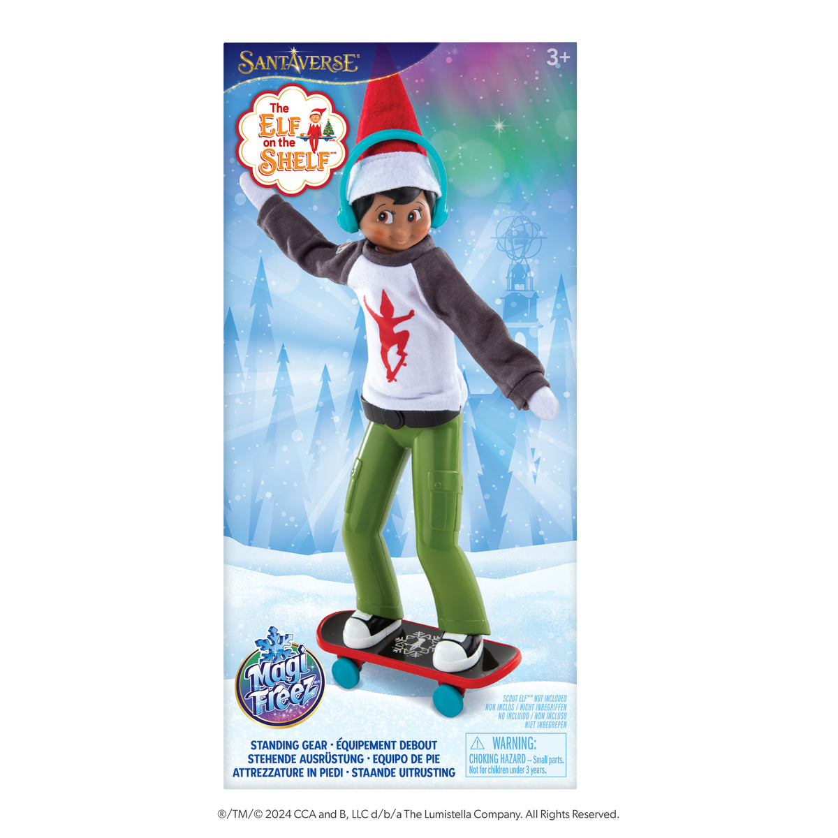 MagiFreez® Holly Jolly Ollie Skateboarder