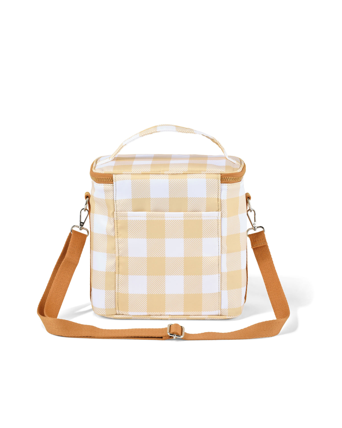 Oioi Midi Insulated Lunch Bag - Beige Gingham
