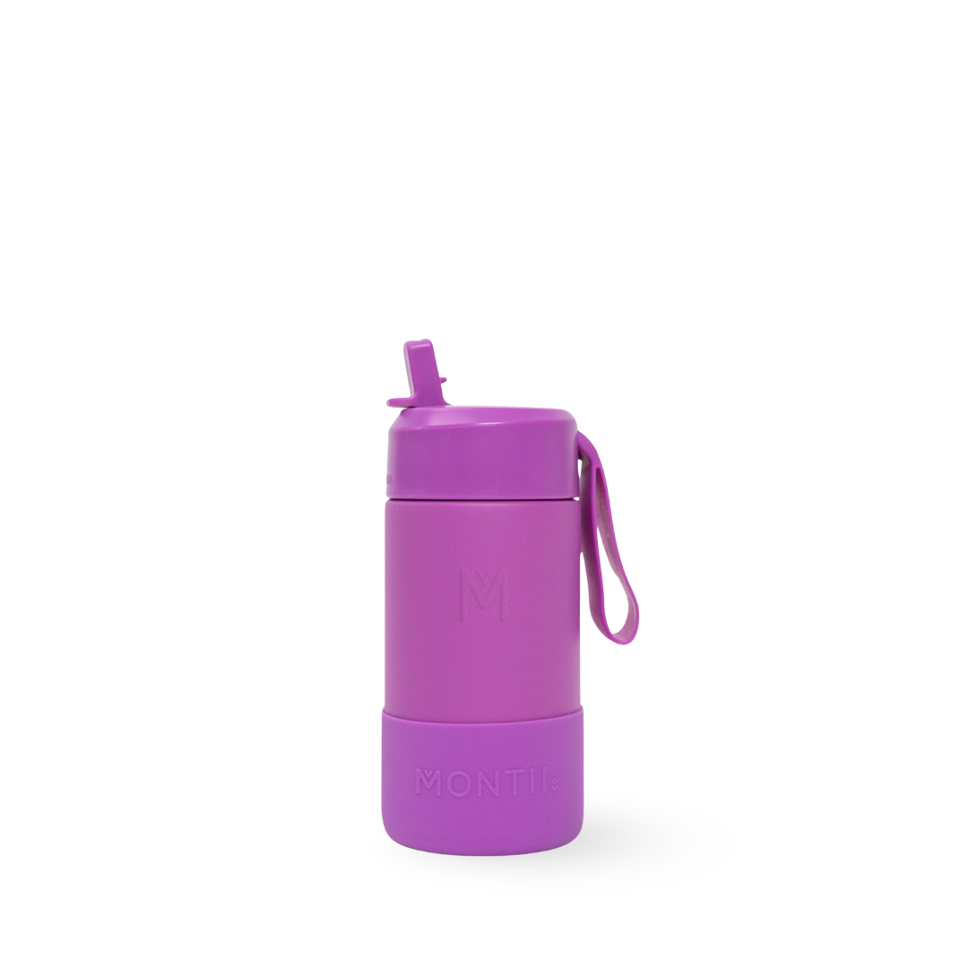 MontiiCo 350ml Drink Bottle Sipper - Fuchsia